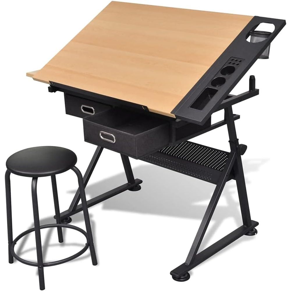 Art & Craft Jojo - Adjustable Height Drafting Table with Storage