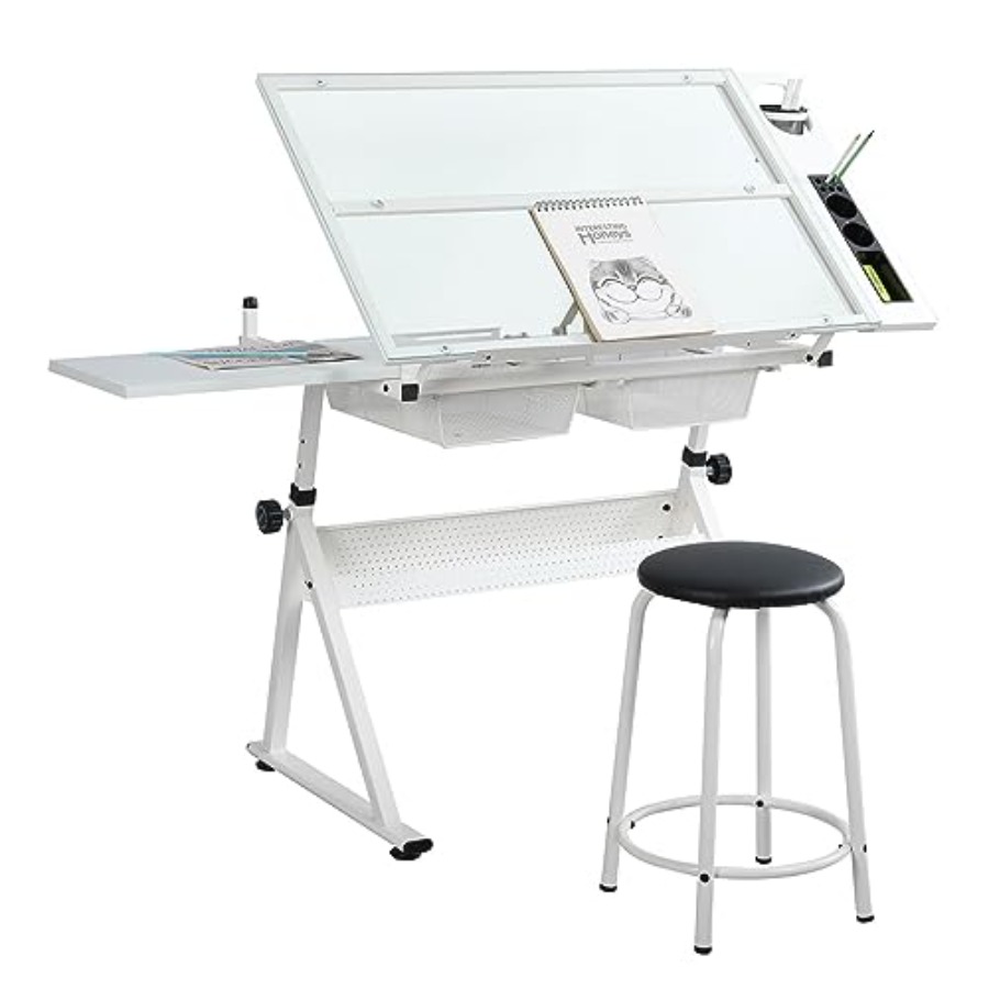 Art & Craft Jojo - Drafting Table with Stool Modern Adjustable