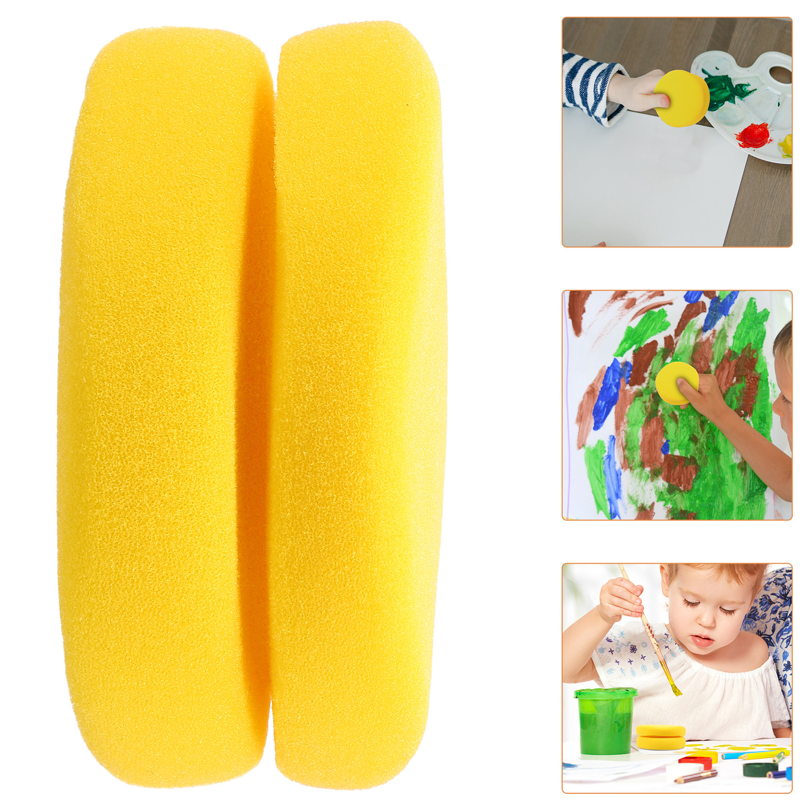 Art Craft Classes - 2Pcs Paint Sponge Round Set DIY