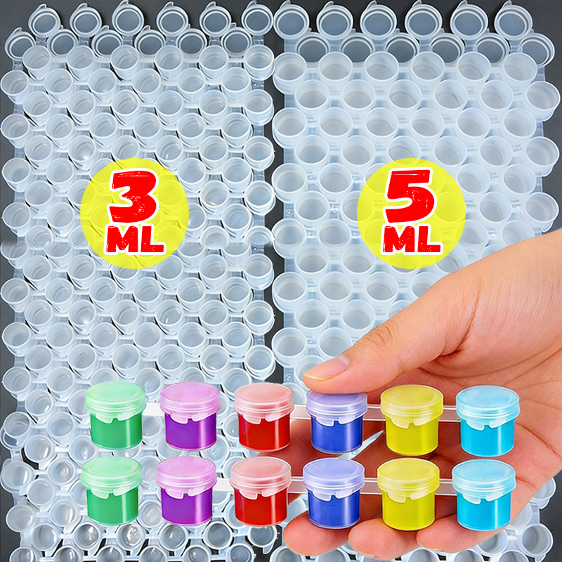 Art Craft Cup - 6 Grids Mini Pigment Storage Container