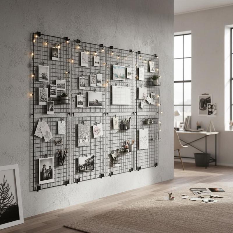 Art Craft Show - 3 Packs Grid Wall Panels, 2
