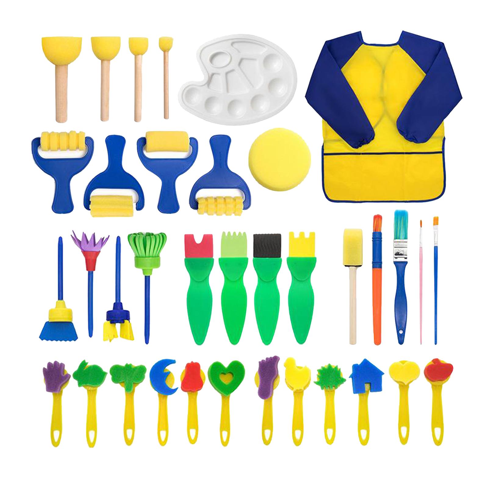 Art Craft Show - 36pcs Sponge Paint Roller Brush Kids