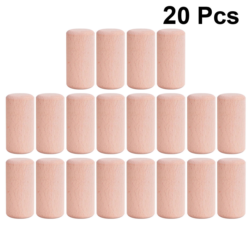 20Pcs Solid Wooden Cylinder Bl - Art Craft Building recensie en prijs