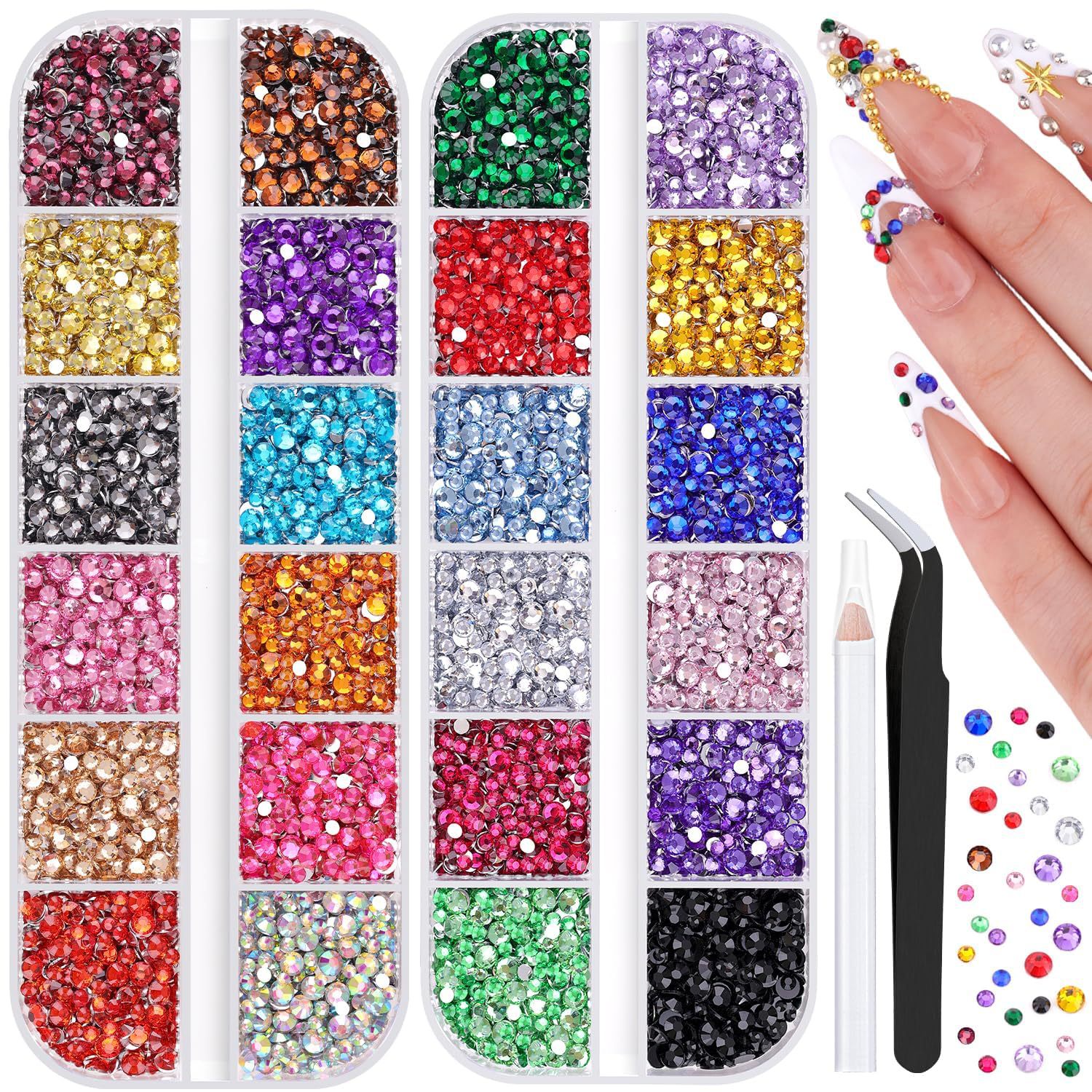 24 Color 2-Pack Glitter Nail A - Art Craft Notebook recensie en prijs