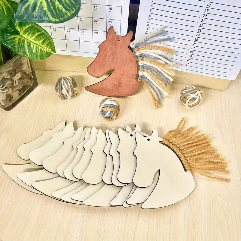 20pcs Wooden Horse Head Decora - Art Craft Horse recensie en prijs