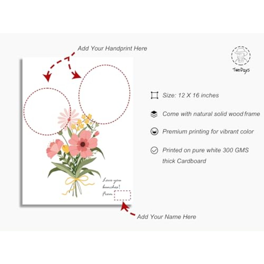 Flower Bouquet Handprint Art C - Art & Craft Jojo recensie en prijs