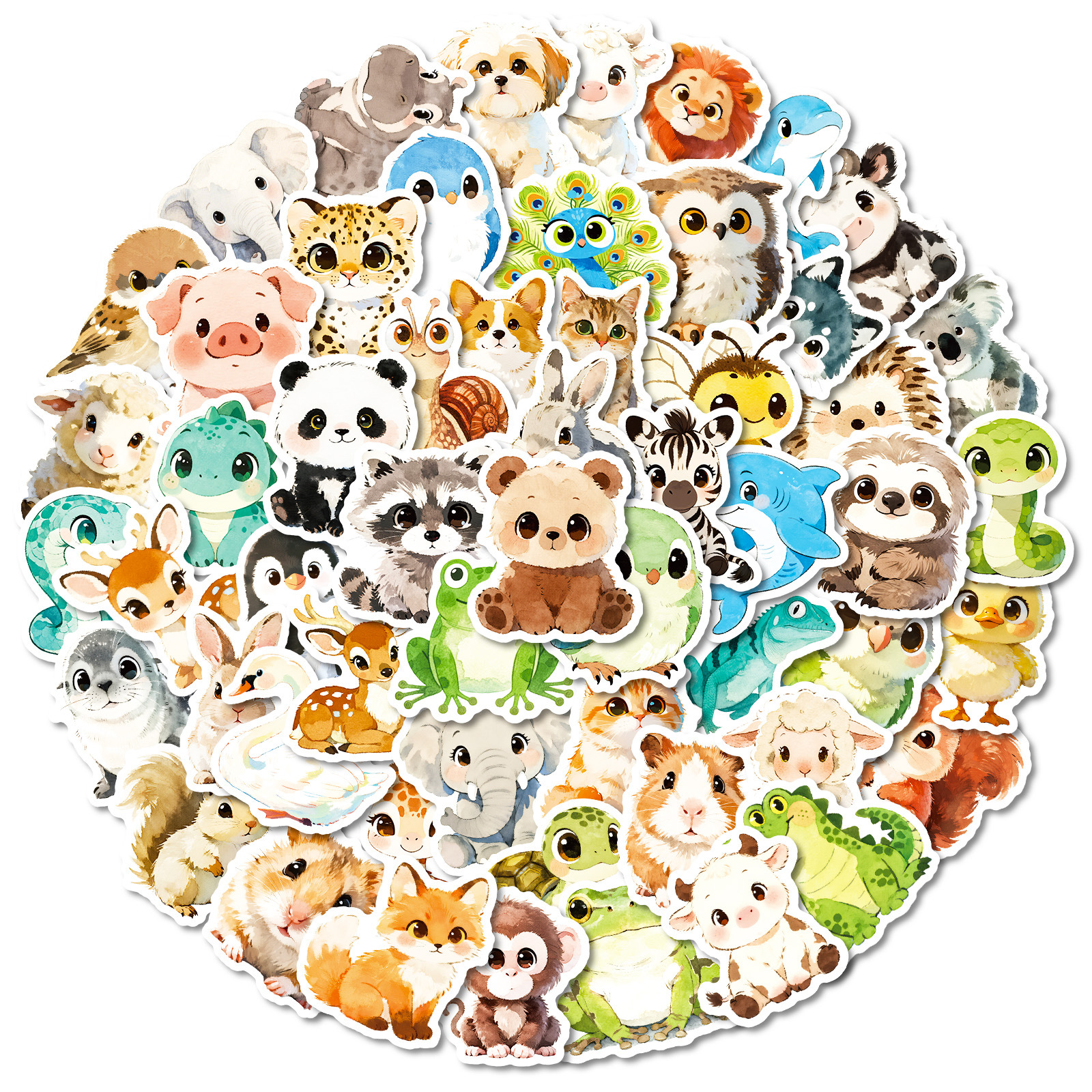 56Pcs Cute Animal Cartoon Graf - Art Craft Notebook recensie en prijs