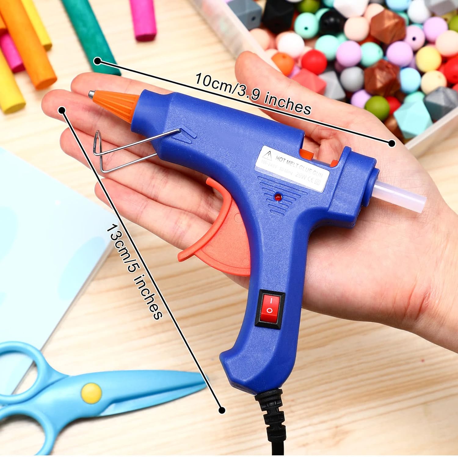 4 Pieces Mini Hot Glue Gun Wit - Art Craft Classes recensie en prijs