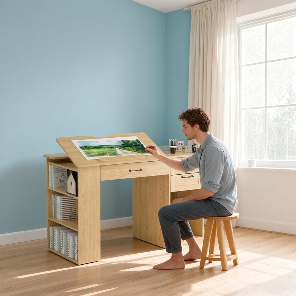 Adjustable Desk with Storage,  - Art & Craft Jojo recensie en prijs