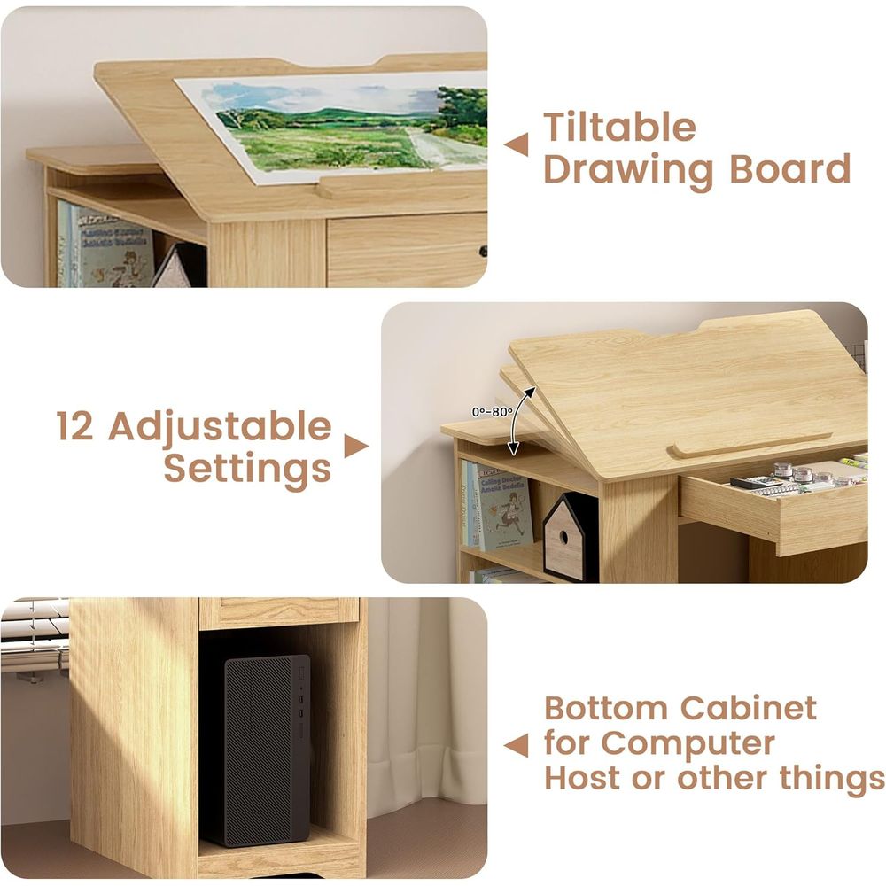 Adjustable Desk with Storage,  - Art & Craft Jojo recensie en prijs