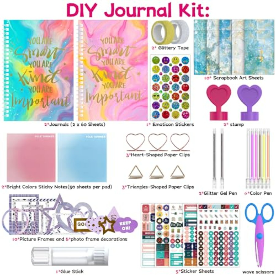 2-Pack DIY Journal Kit for Gir - Art Craft Ideas For Kids recensie en prijs