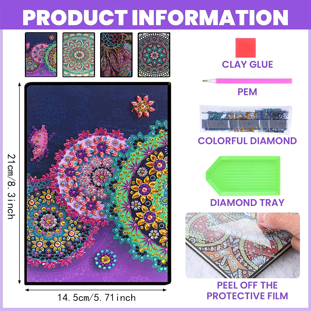 One mandala pattern, DIY irreg - Art Craft Notebook recensie en prijs