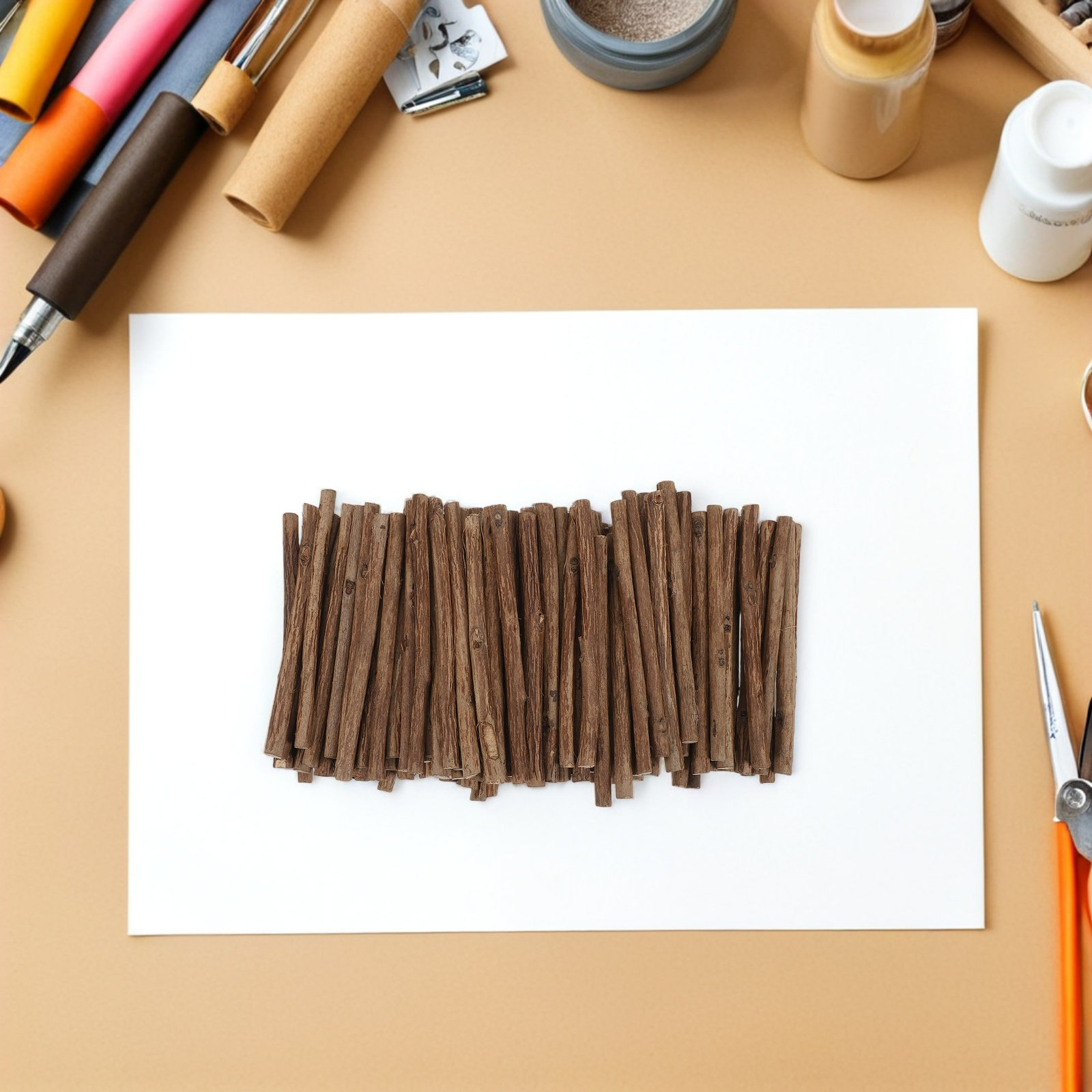 120Pcs Natural Wood Craft Stic - Art Craft Building recensie en prijs