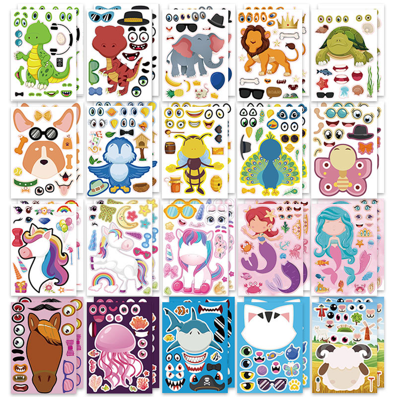 12/24 Sheets Make a Face Stick - Art Craft Zoo recensie en prijs