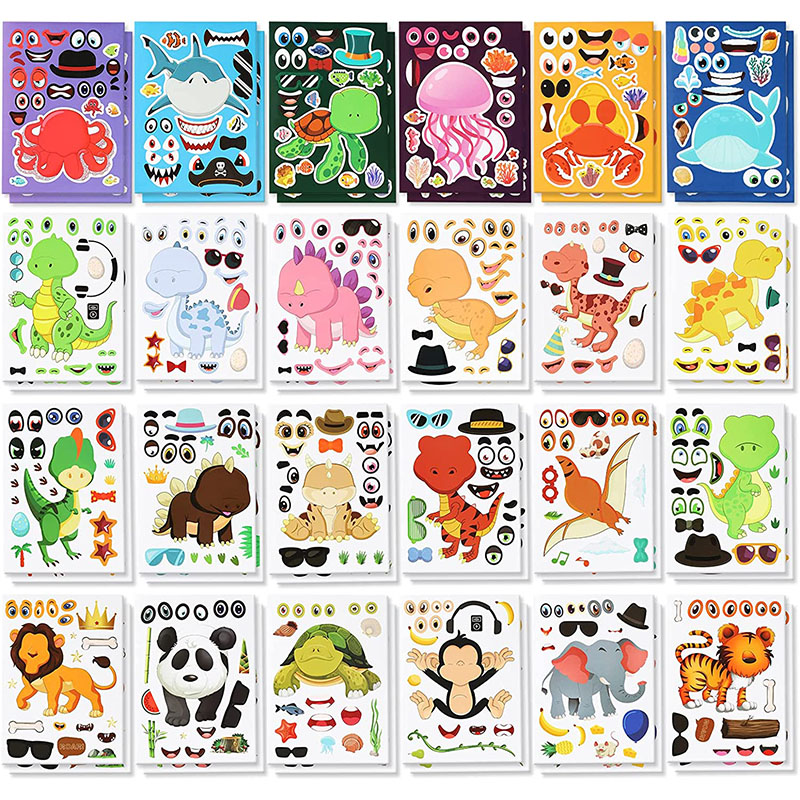 12/24 Sheets Make a Face Stick - Art Craft Zoo recensie en prijs