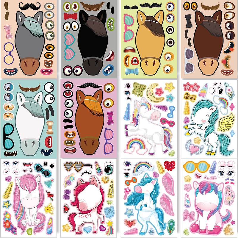 12/24 Sheets Make a Face Stick - Art Craft Zoo recensie en prijs