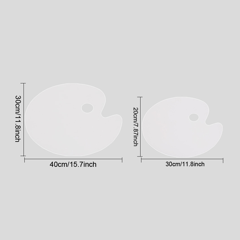 1pc White Oval Acrylic Paint T - Art Craft Classes recensie en prijs