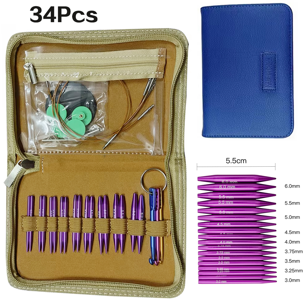 A Set of 34 Knitting Tools Cro - Knitting Needle Circular recensie en prijs