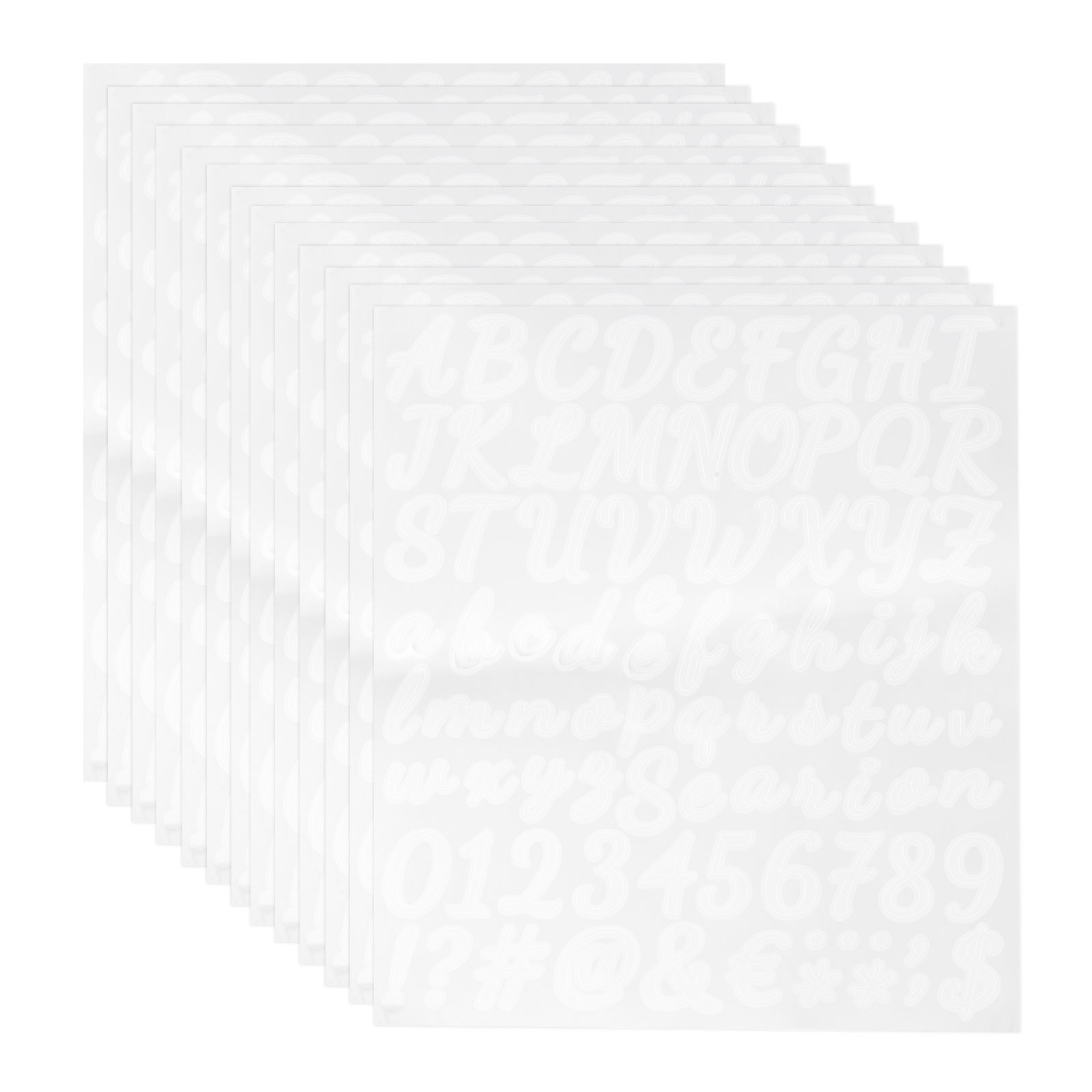 12Sheets Vinyl Letter Stickers - Art Craft Notebook recensie en prijs