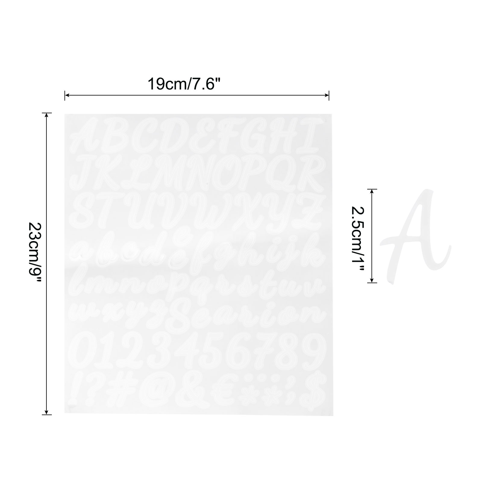 12Sheets Vinyl Letter Stickers - Art Craft Notebook recensie en prijs