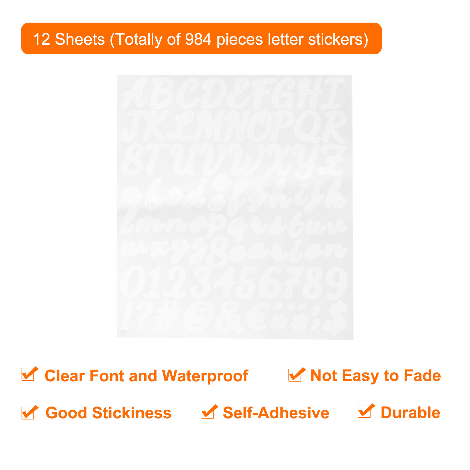 12Sheets Vinyl Letter Stickers - Art Craft Notebook recensie en prijs