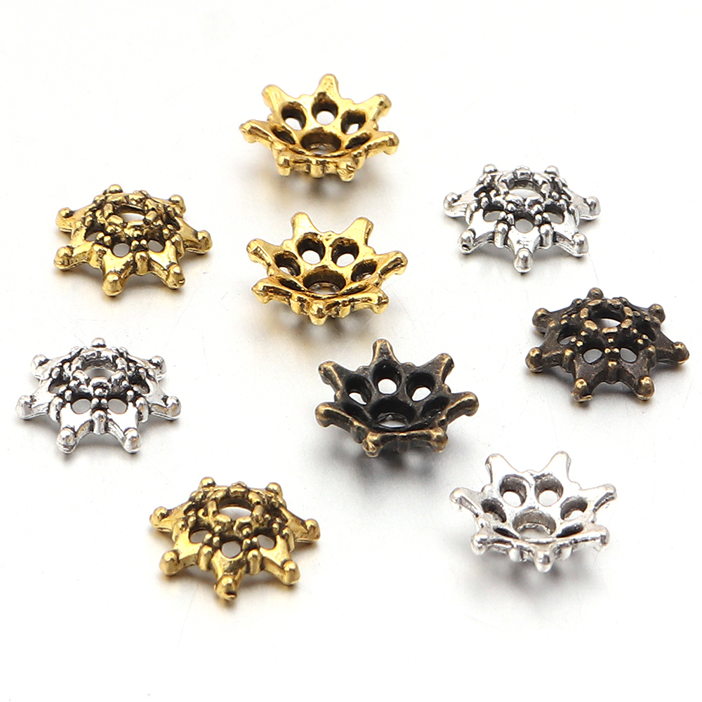 100pcs/lot Antique Silver Colo - Art Craft Flower recensie en prijs