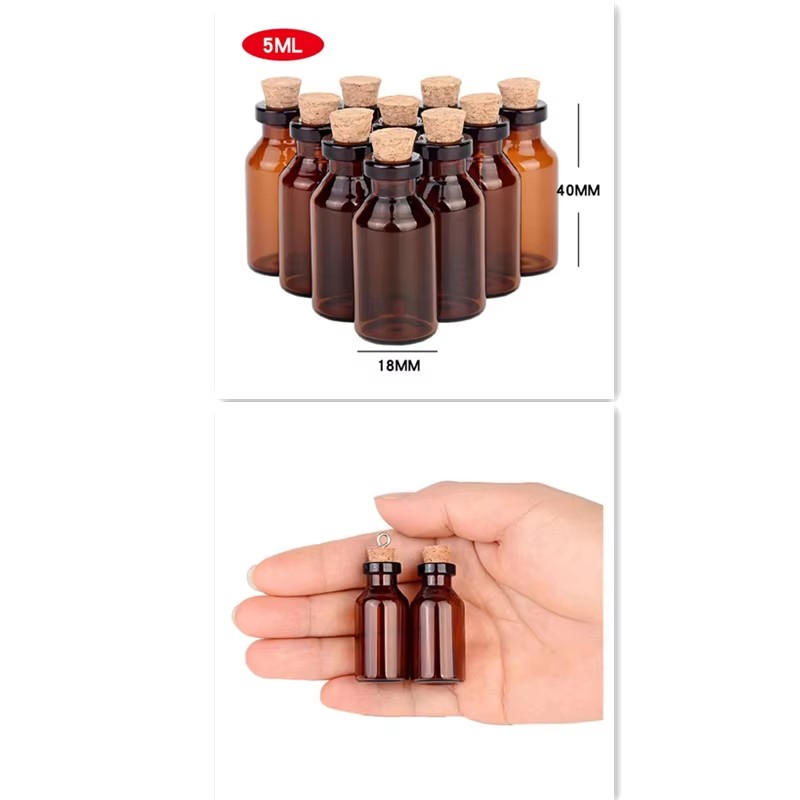 200pcs Small Amber Glass Bottl - Art Craft Zoo recensie en prijs