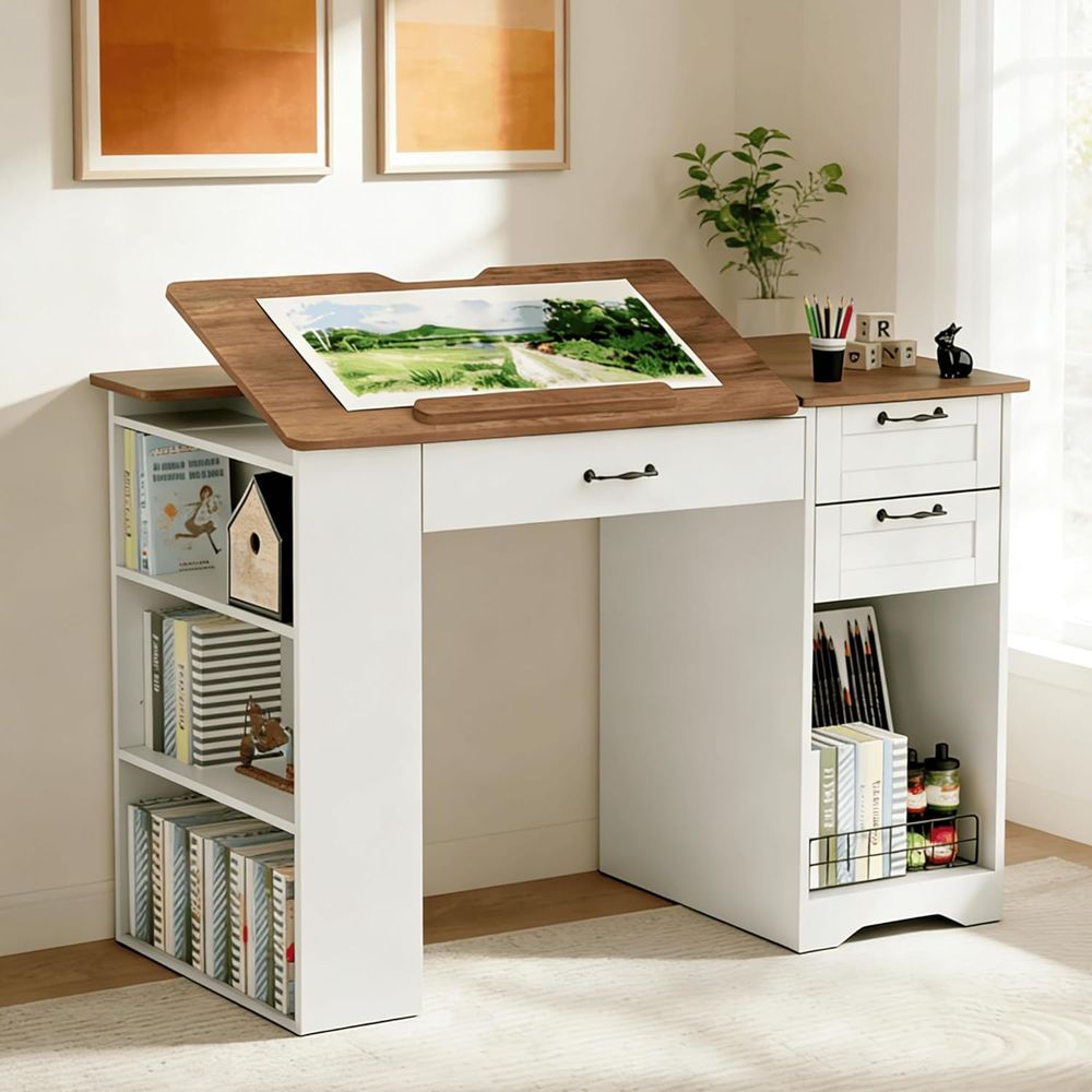 Adjustable Desk with Storage a - Art & Craft Jojo recensie en prijs