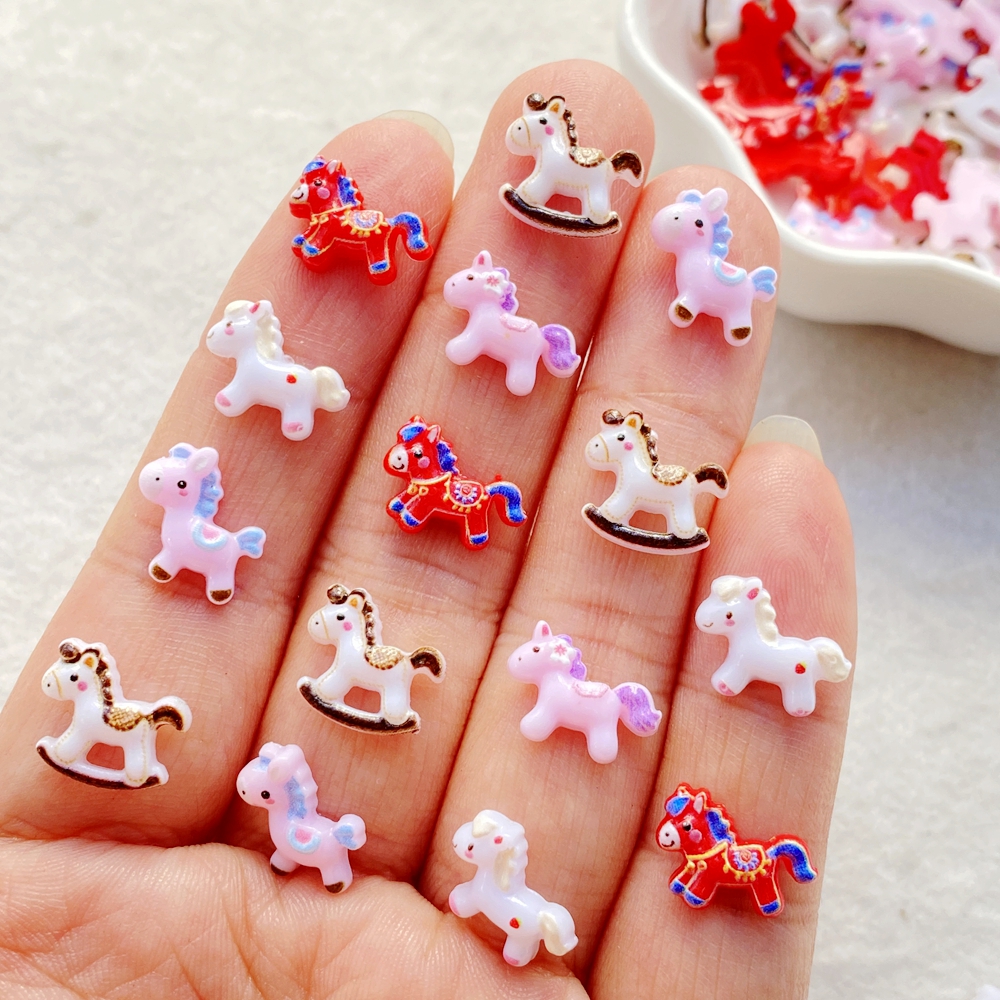 50PCS Cute Mini Cartoon unicor - Art Craft Horse recensie en prijs