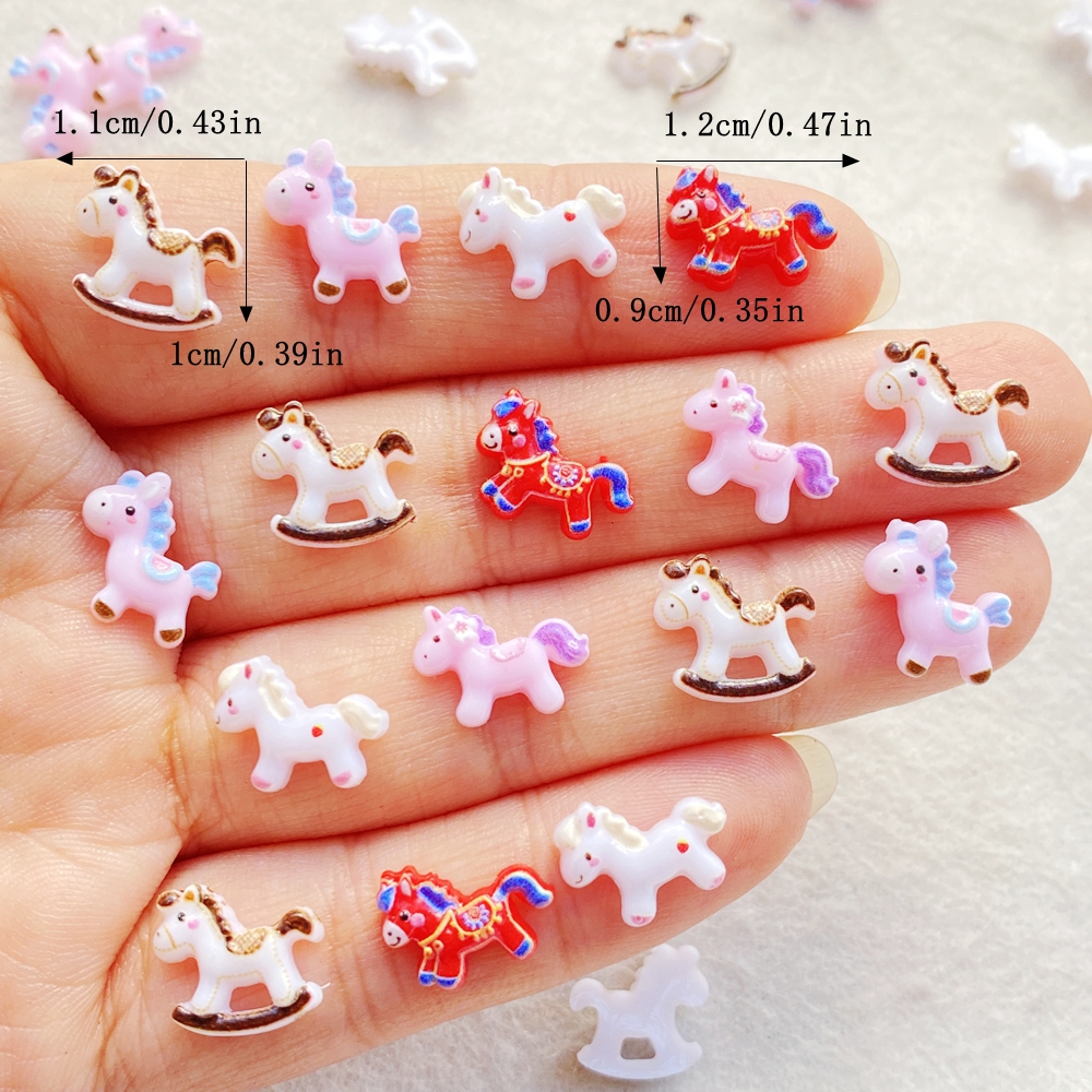 50PCS Cute Mini Cartoon unicor - Art Craft Horse recensie en prijs
