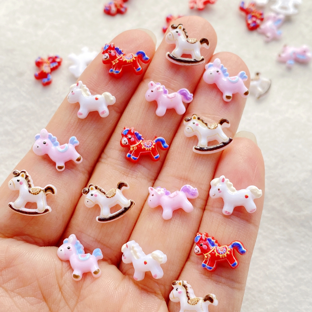 50PCS Cute Mini Cartoon unicor - Art Craft Horse recensie en prijs