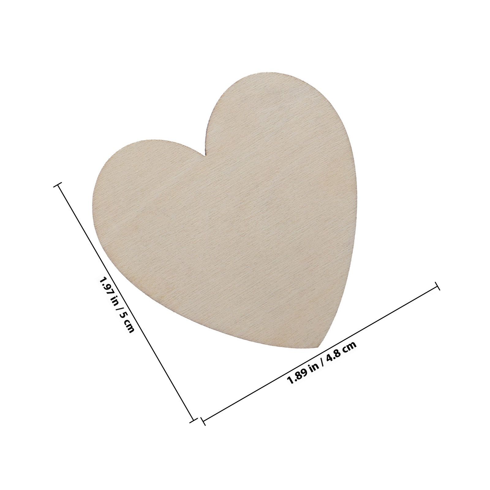 20Pcs Blank Wood Slices Heart  - Art Craft Classes recensie en prijs