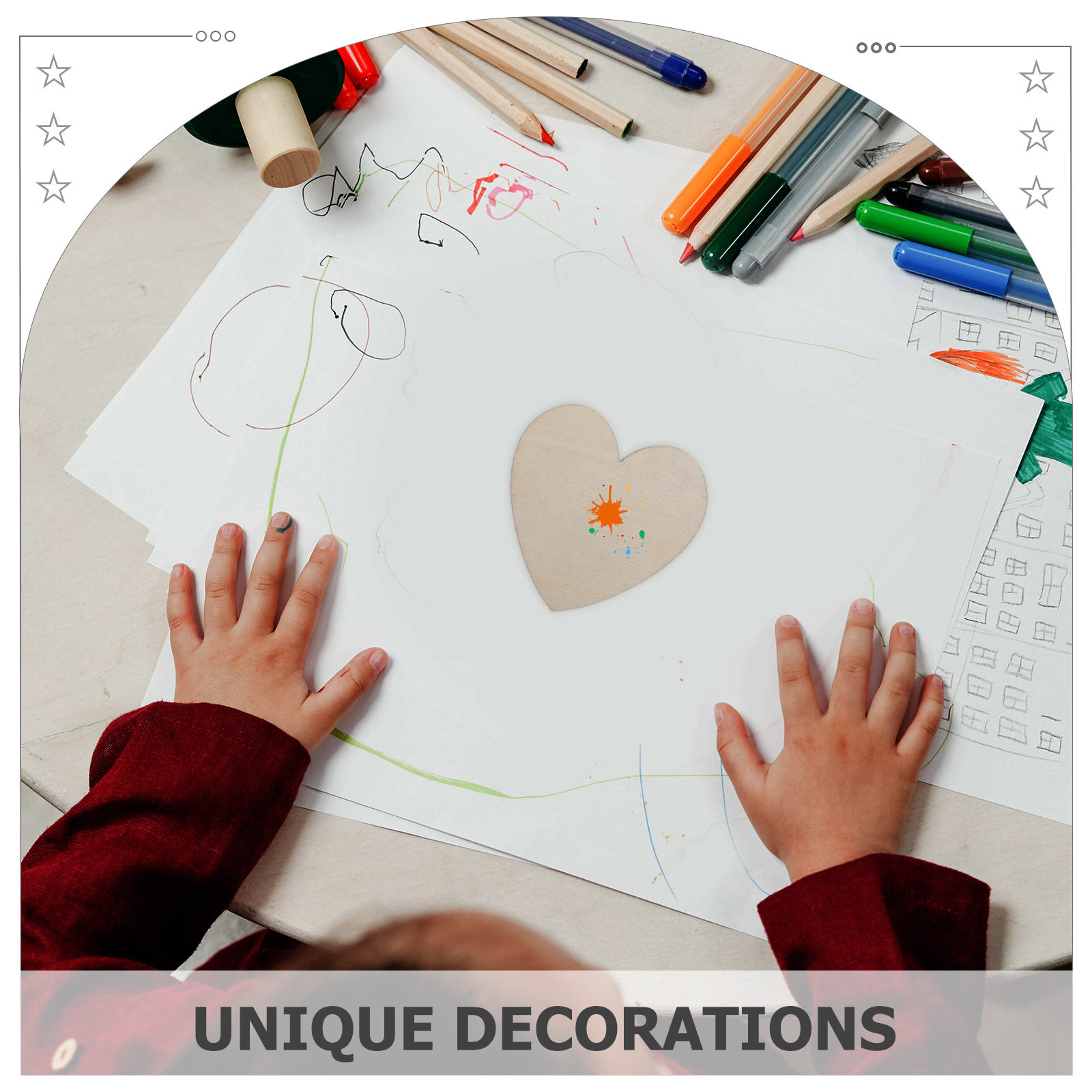 20Pcs Blank Wood Slices Heart  - Art Craft Classes recensie en prijs