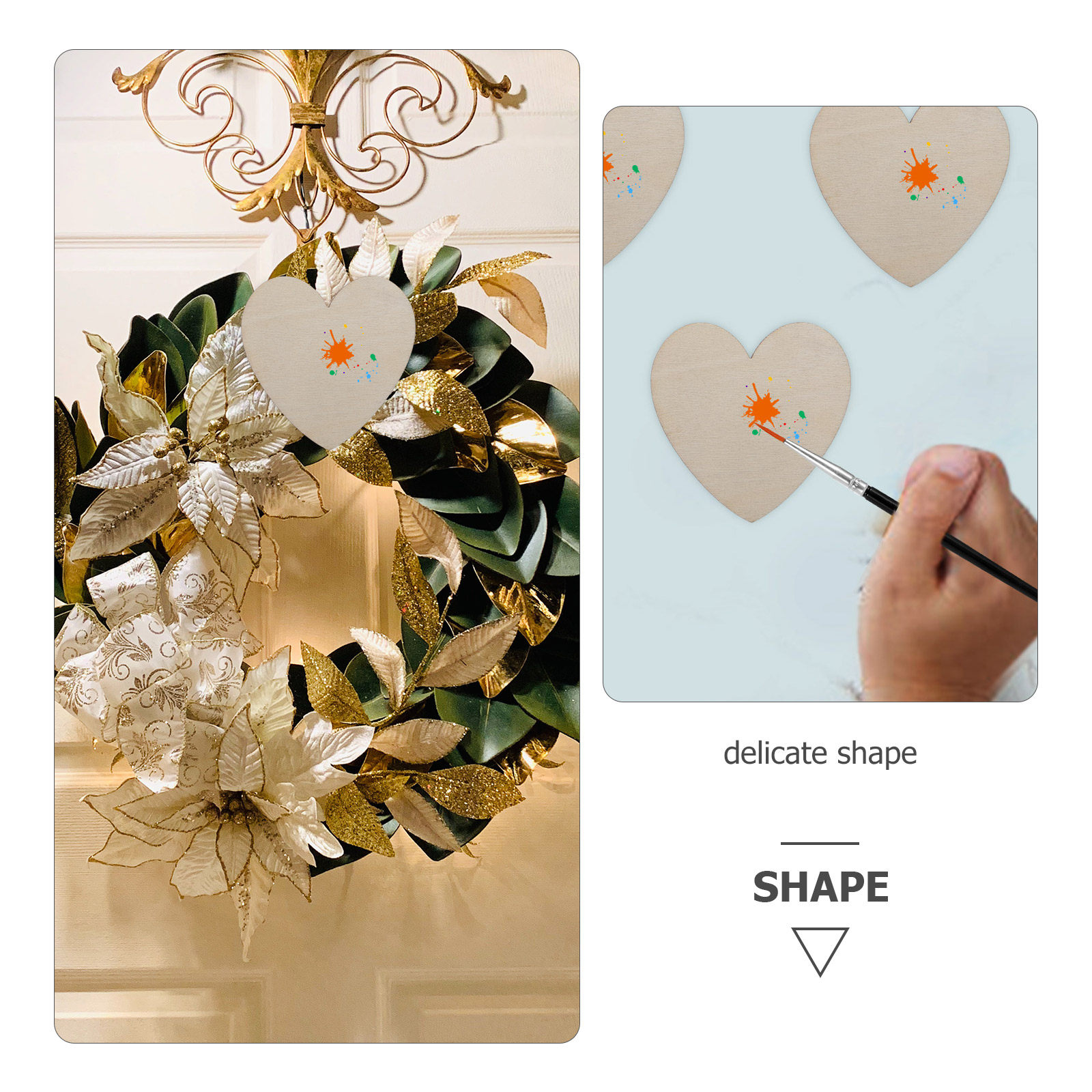 20Pcs Blank Wood Slices Heart  - Art Craft Classes recensie en prijs