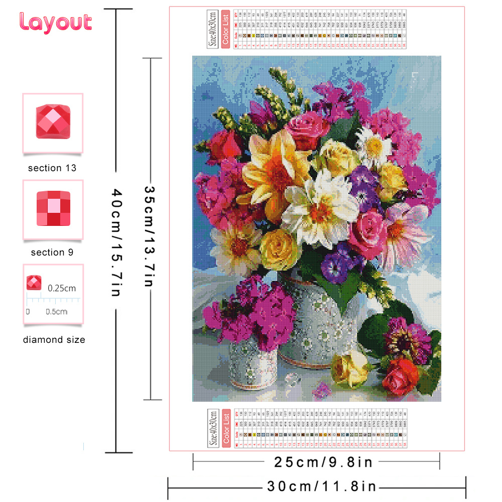 Full Diamond Mosaic Flower 5D  - Art Craft Flower recensie en prijs