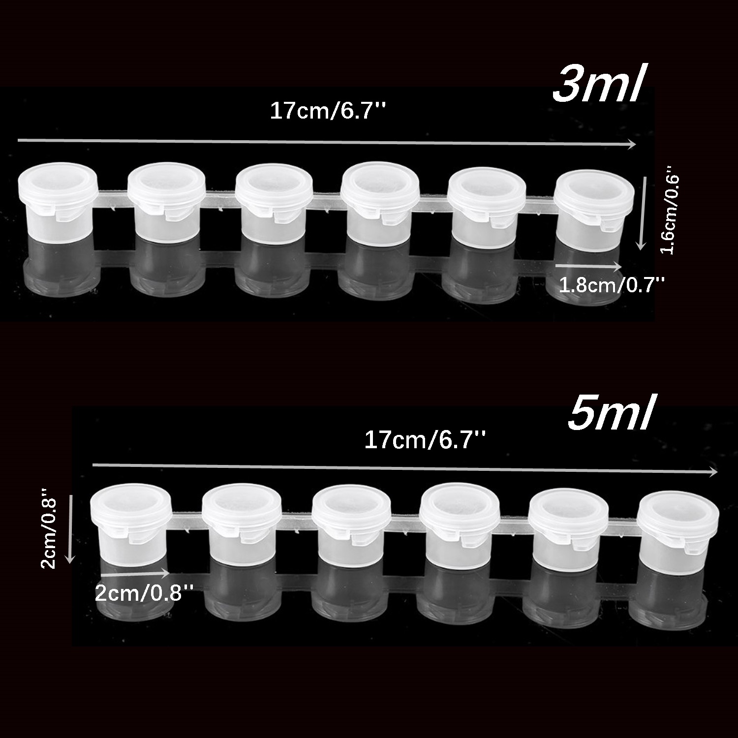 10strips 60pots Empty Paint St - Art Craft Cup recensie en prijs