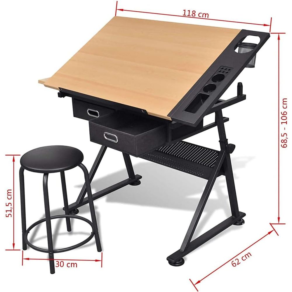 Adjustable Height Drafting Tab - Art & Craft Jojo recensie en prijs