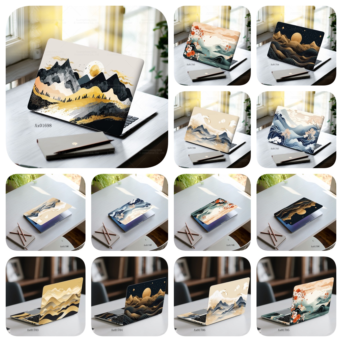 Minimalist Mountain Wave Lapto - Art Craft Notebook recensie en prijs