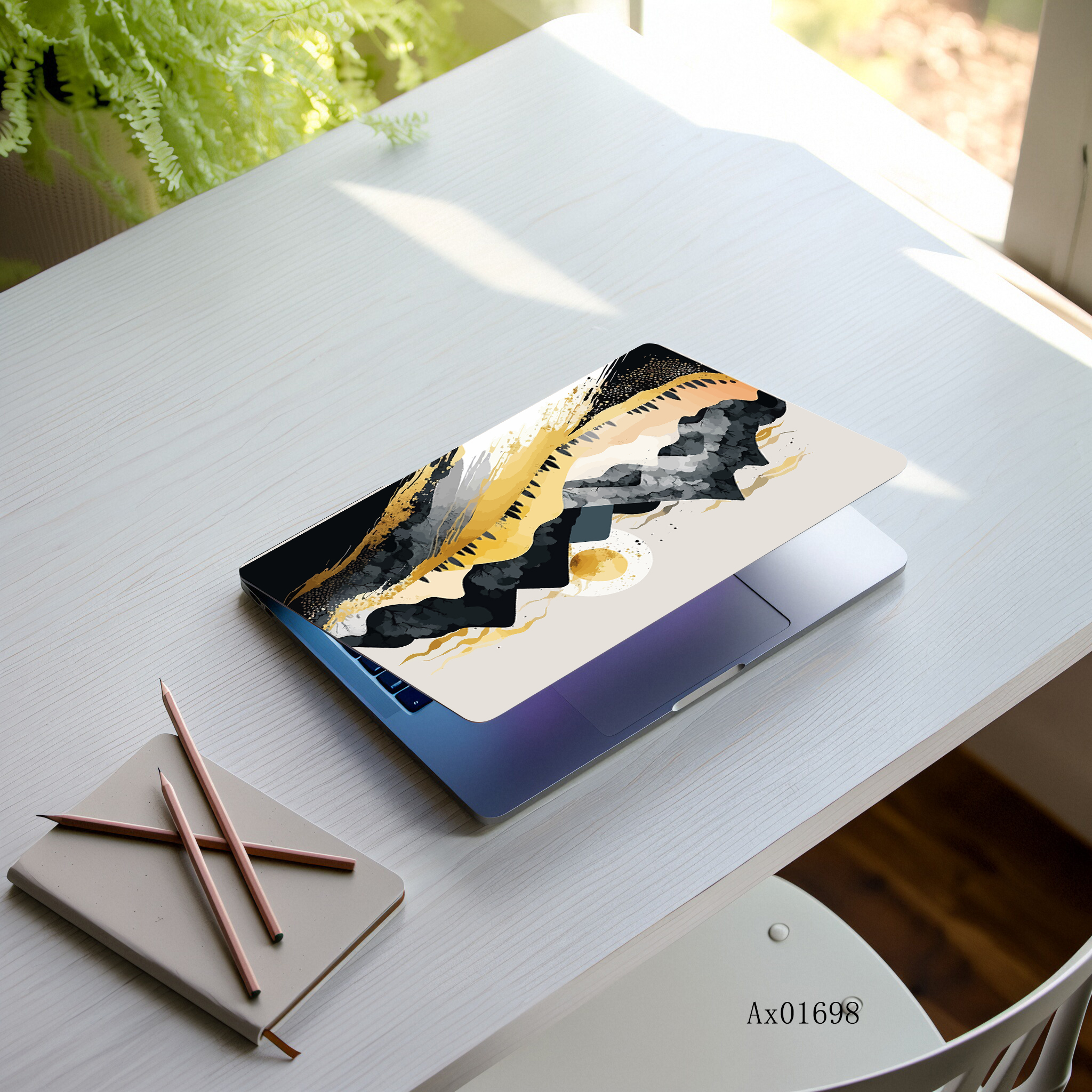 Minimalist Mountain Wave Lapto - Art Craft Notebook recensie en prijs