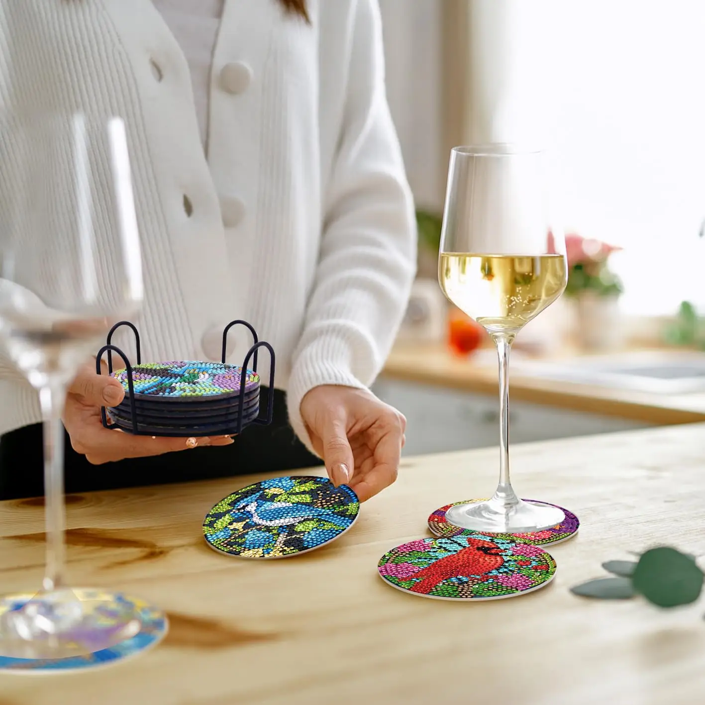 8Pcs DIY Diamond Painting Coas - Art Craft Cup recensie en prijs
