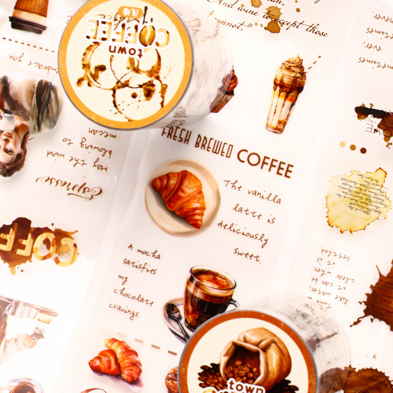 Vintage Coffee Themed PET Wash - Art Craft Notebook recensie en prijs