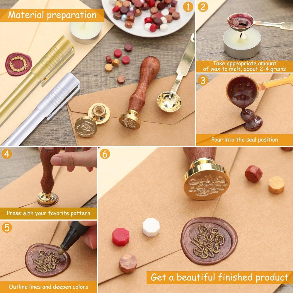 Custom Wax Seal Stamp - Person - Batik Wax Kit recensie en prijs