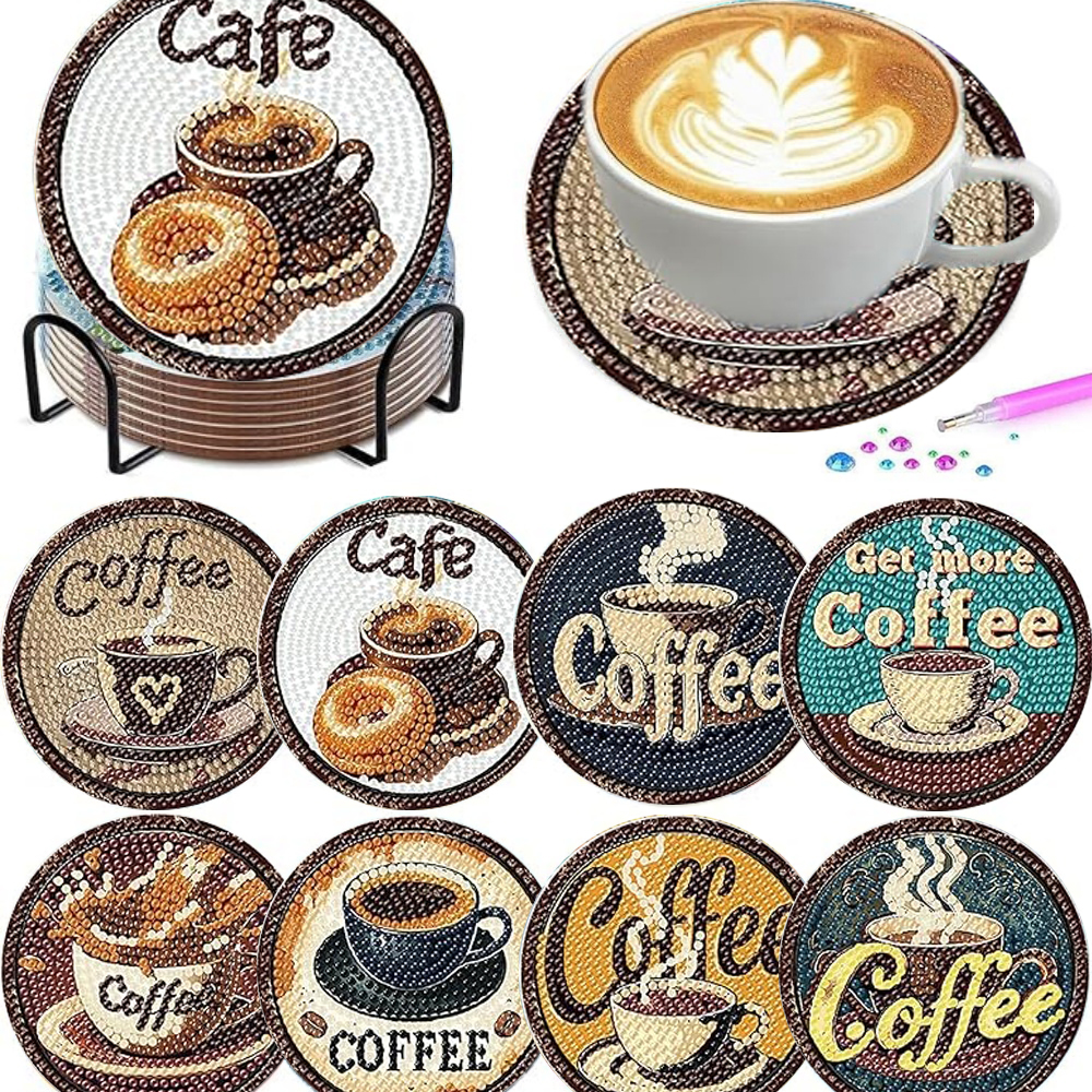 8 pieces/set of diamond painte - Art Craft Cup recensie en prijs