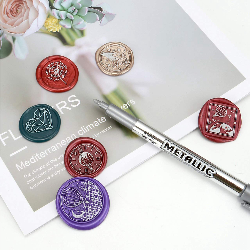 2 Pieces Metallic Wax Seal Pen - Batik Wax Kit recensie en prijs