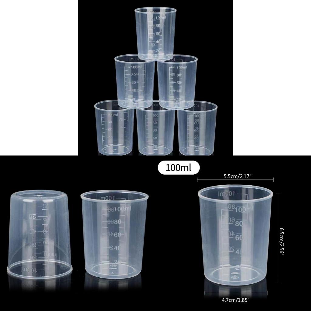 10Kit Clear Graduated Plastic  - Art Craft Cup recensie en prijs