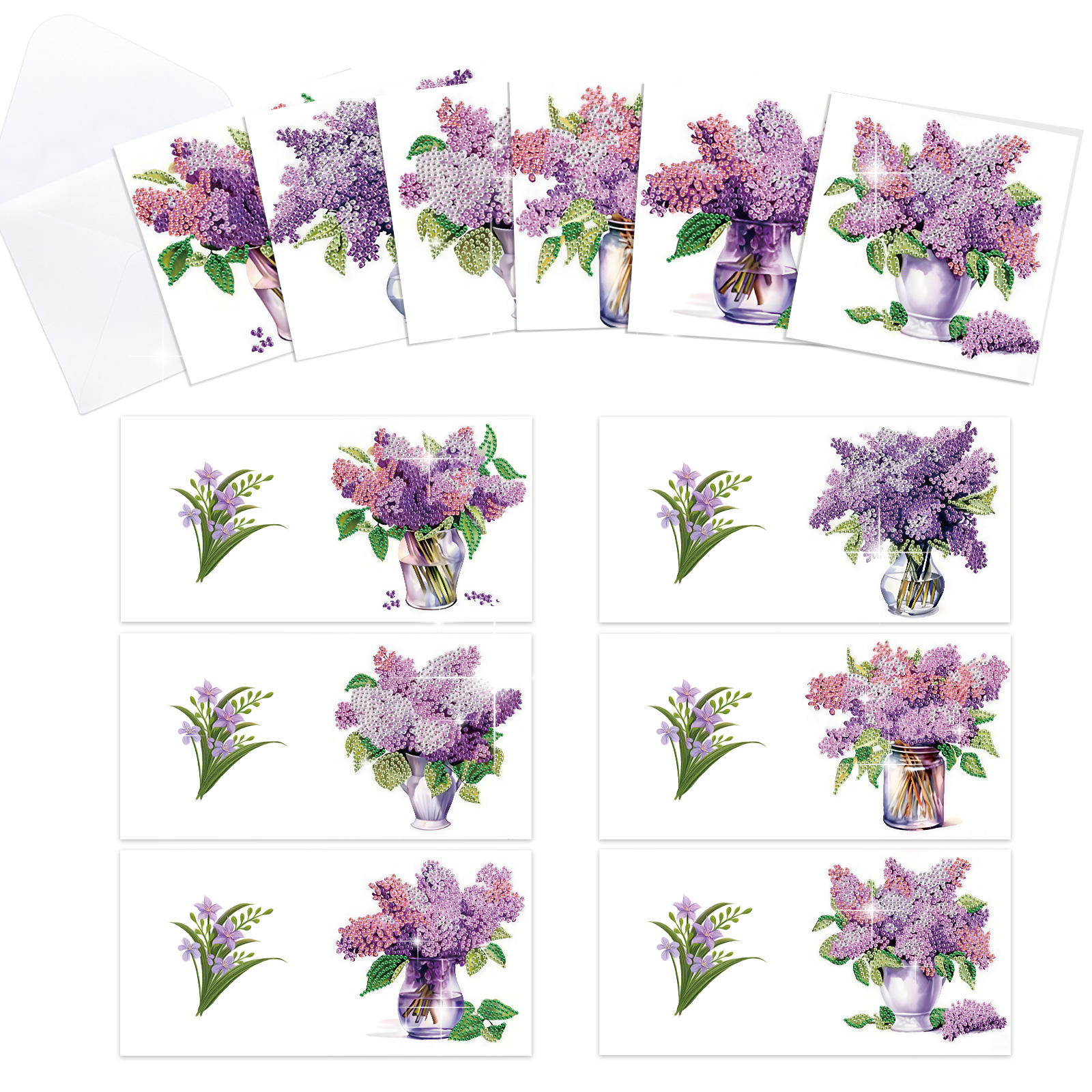 6Pcs Diamond Art Painting Gree - Art Craft Flower recensie en prijs