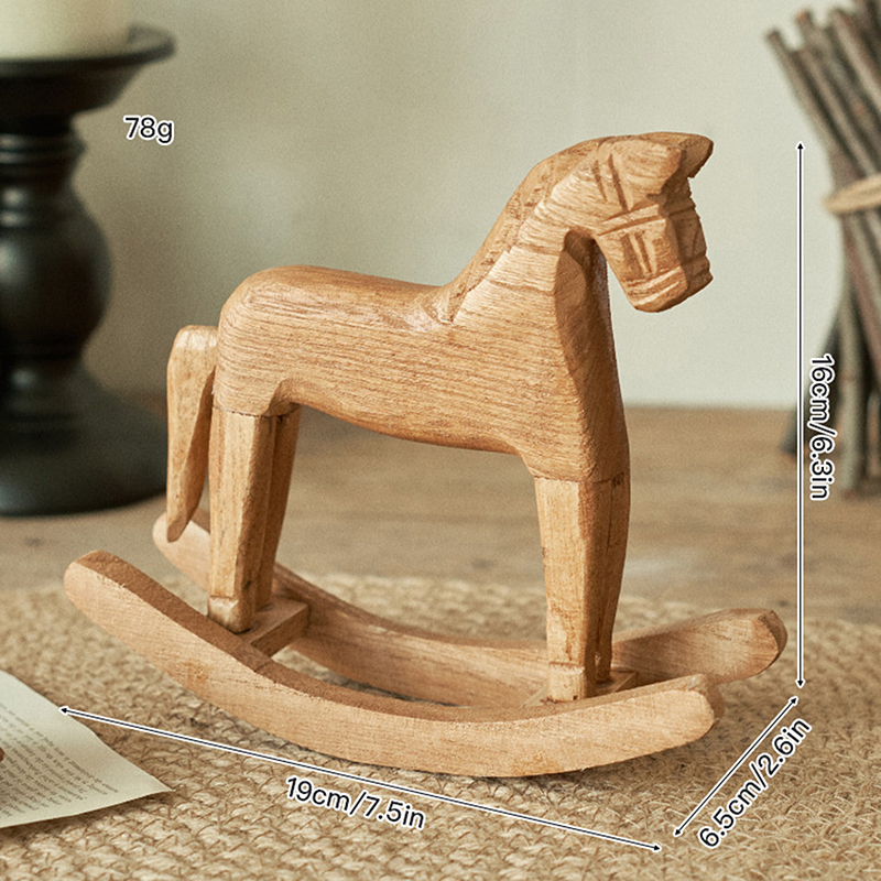 1Pcs Wooden Crafts Rocking Hor - Art Craft Horse recensie en prijs