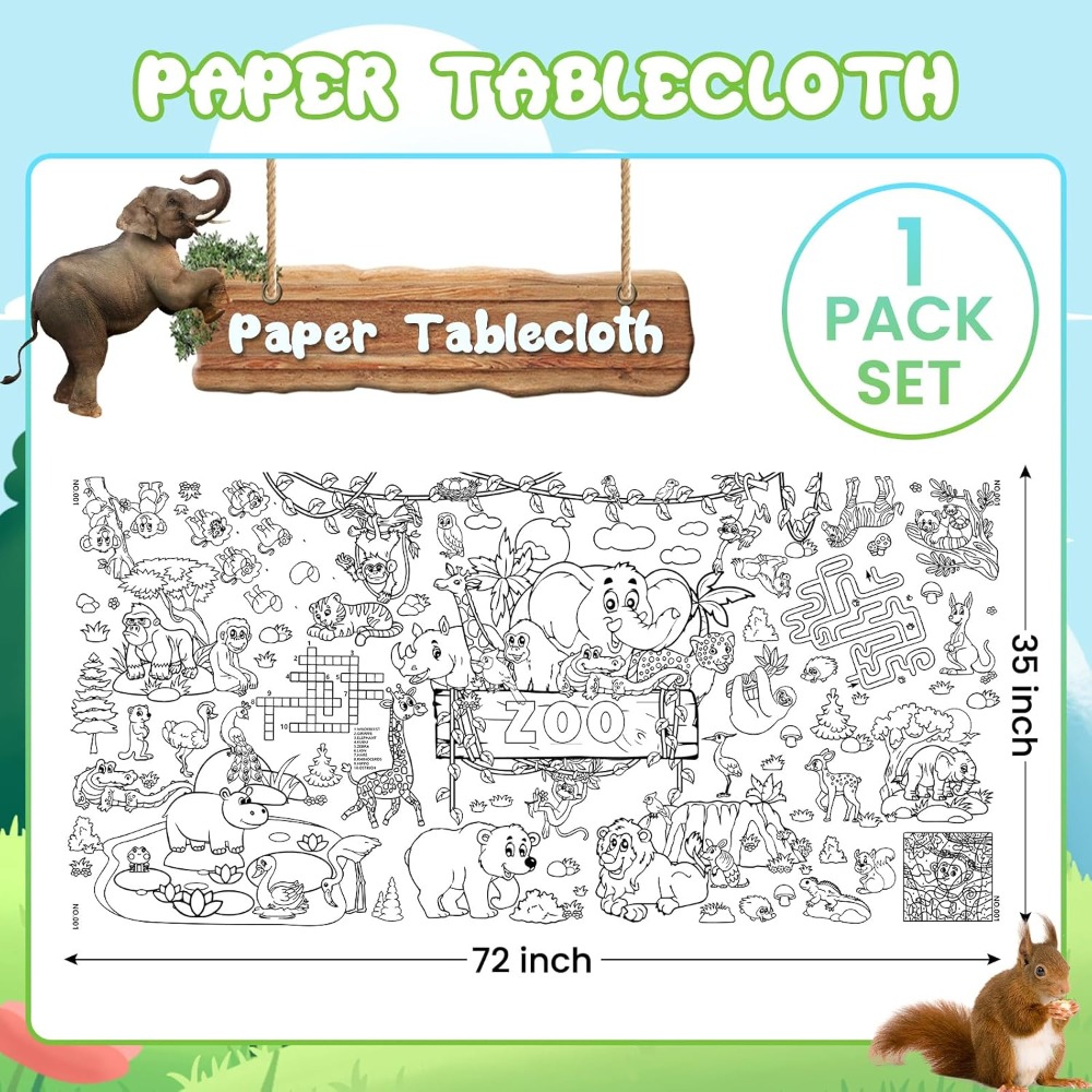 Giant Zoo Animal Coloring Post - Art Craft Zoo recensie en prijs