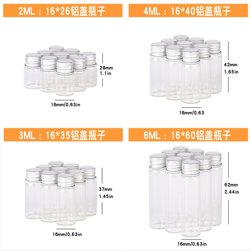 400pcs 2ml 4ml 6ml Glass Bottl - Art Craft Zoo recensie en prijs