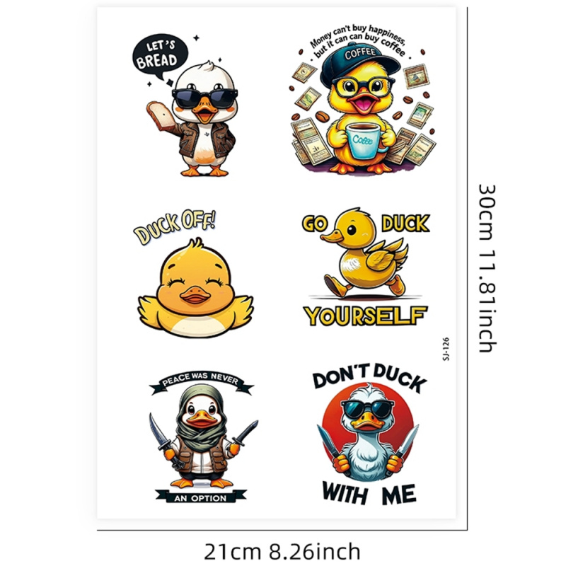 6pcs Cute Funny Cool Yellow Du - Art Craft Cup recensie en prijs